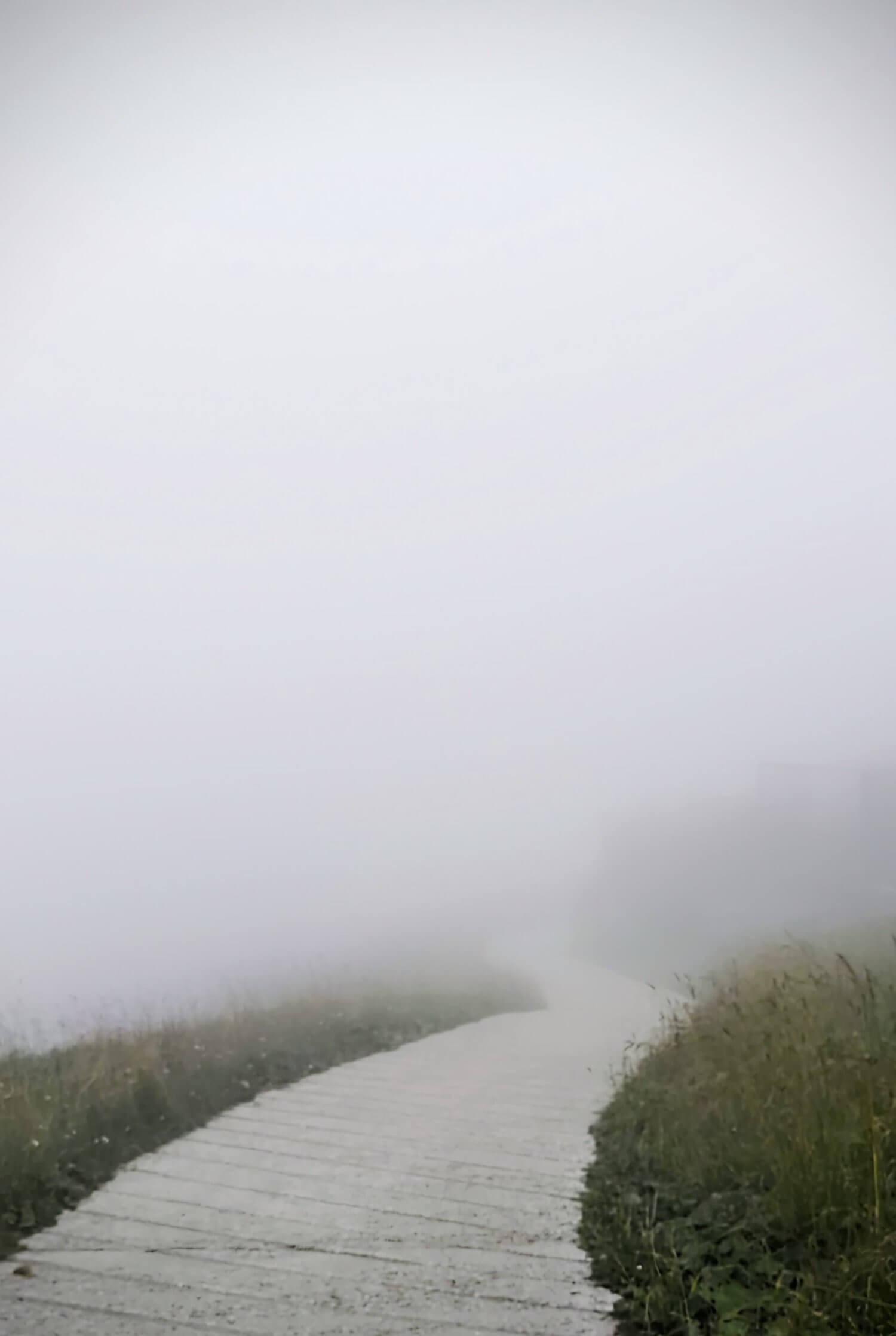 Fog on Delle Aquille via ferrata