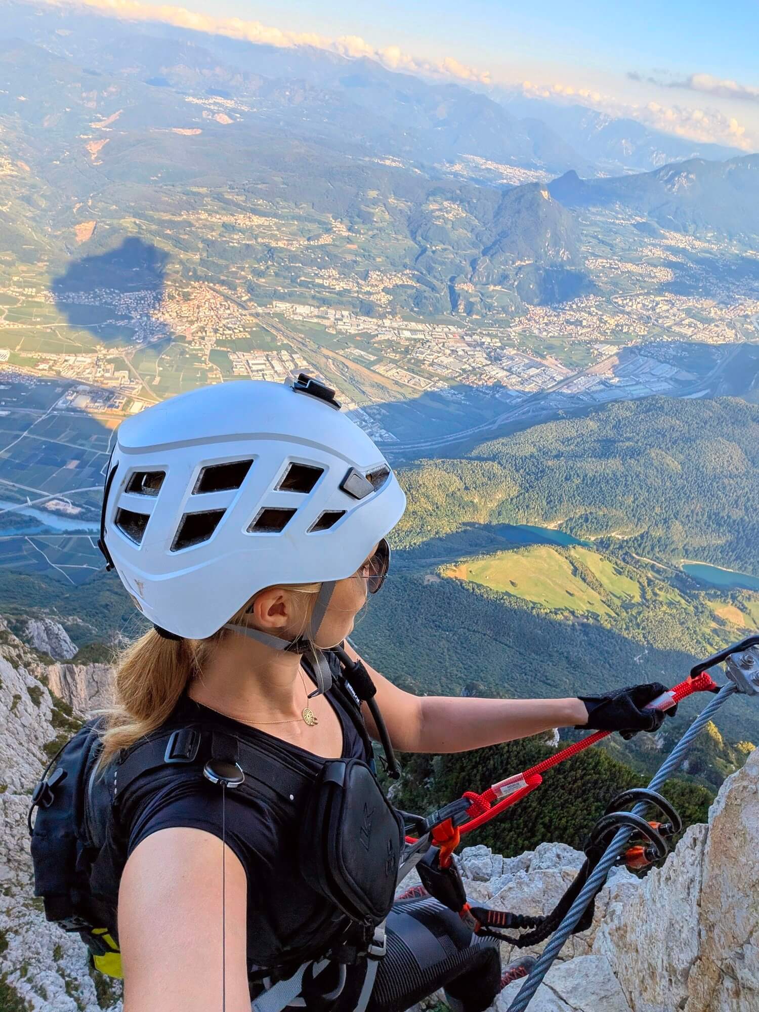 Exposed sections of Delle Aquille via ferrata
