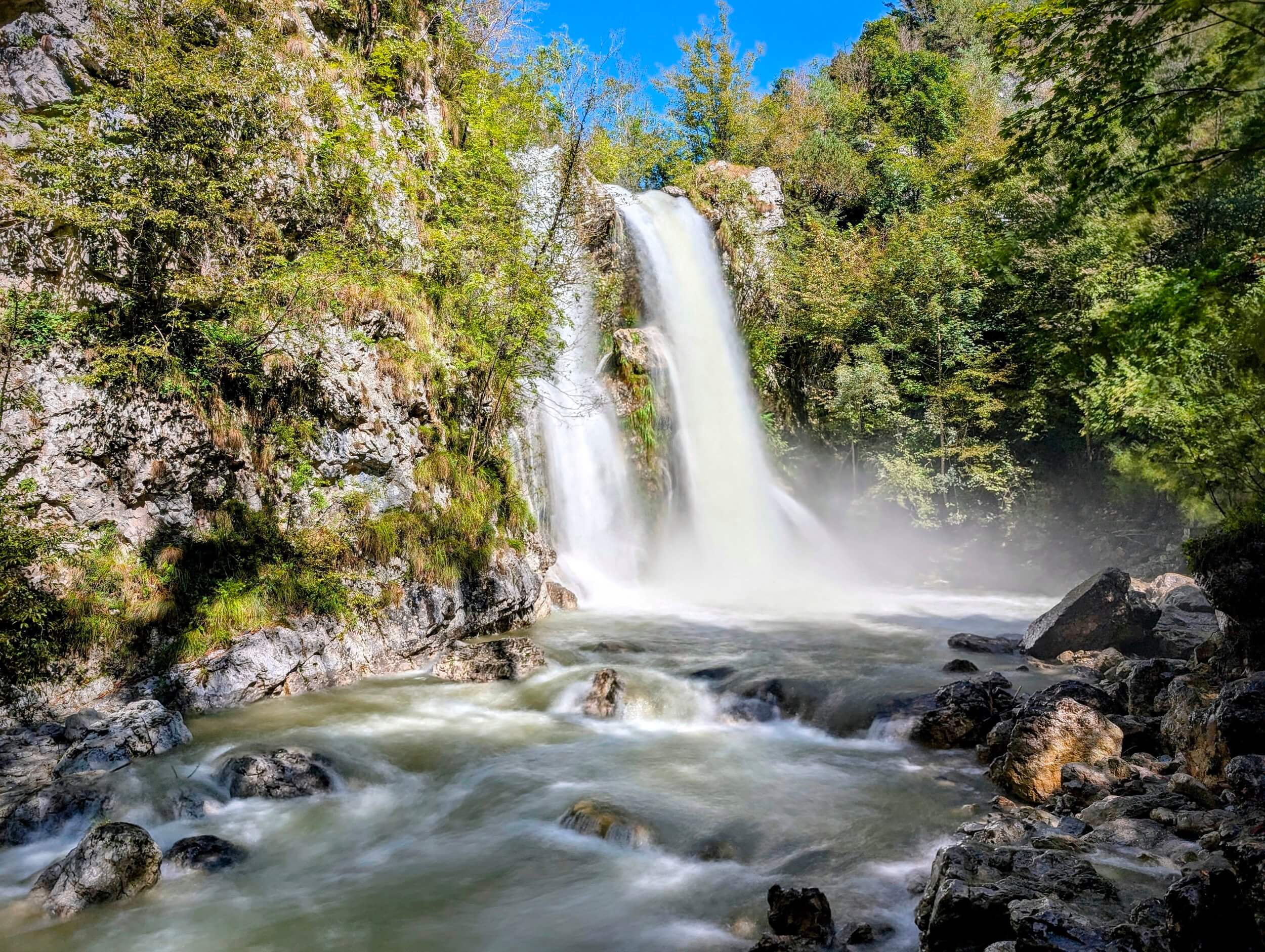 Waterfall after storm