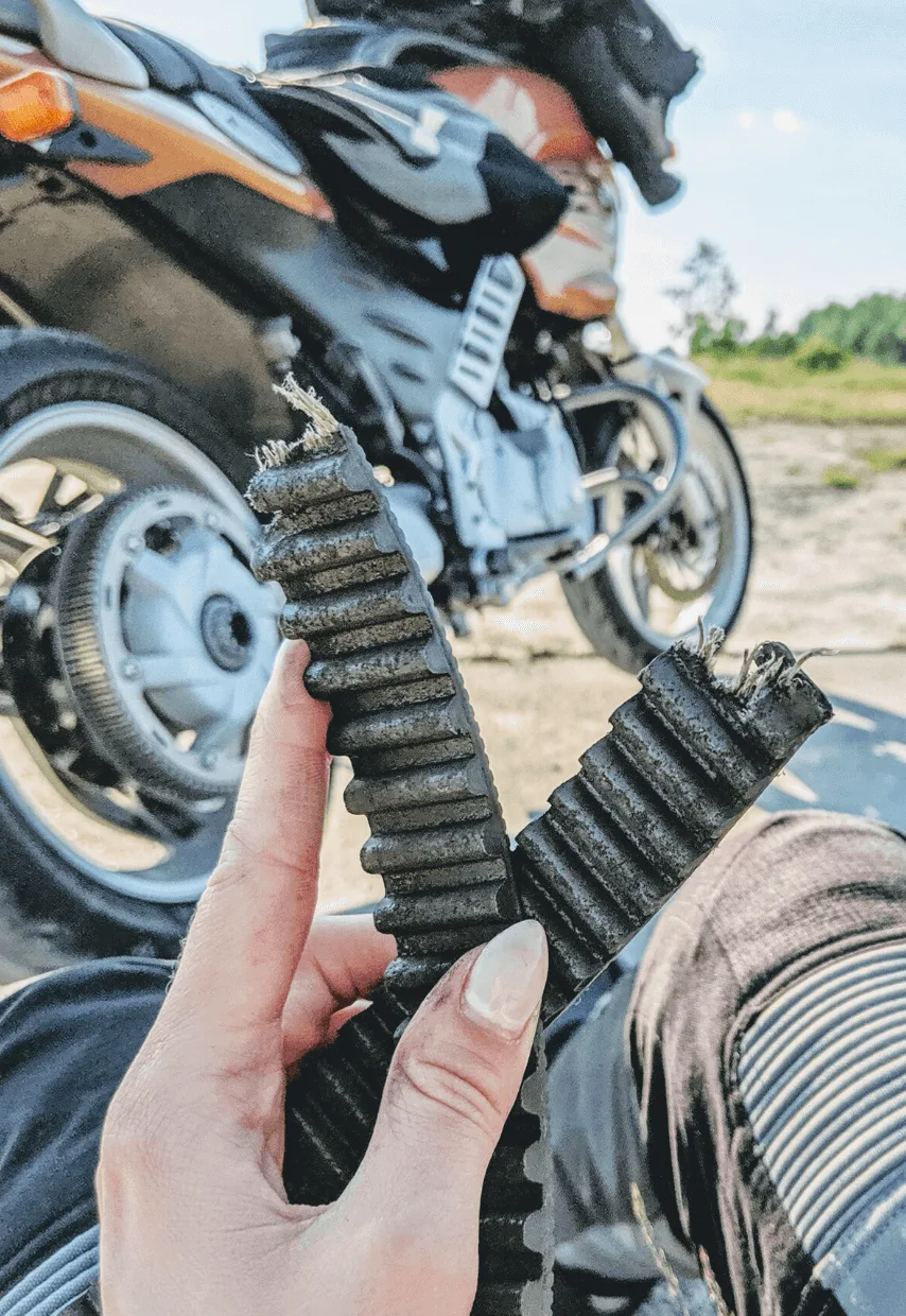 Broken drive belt