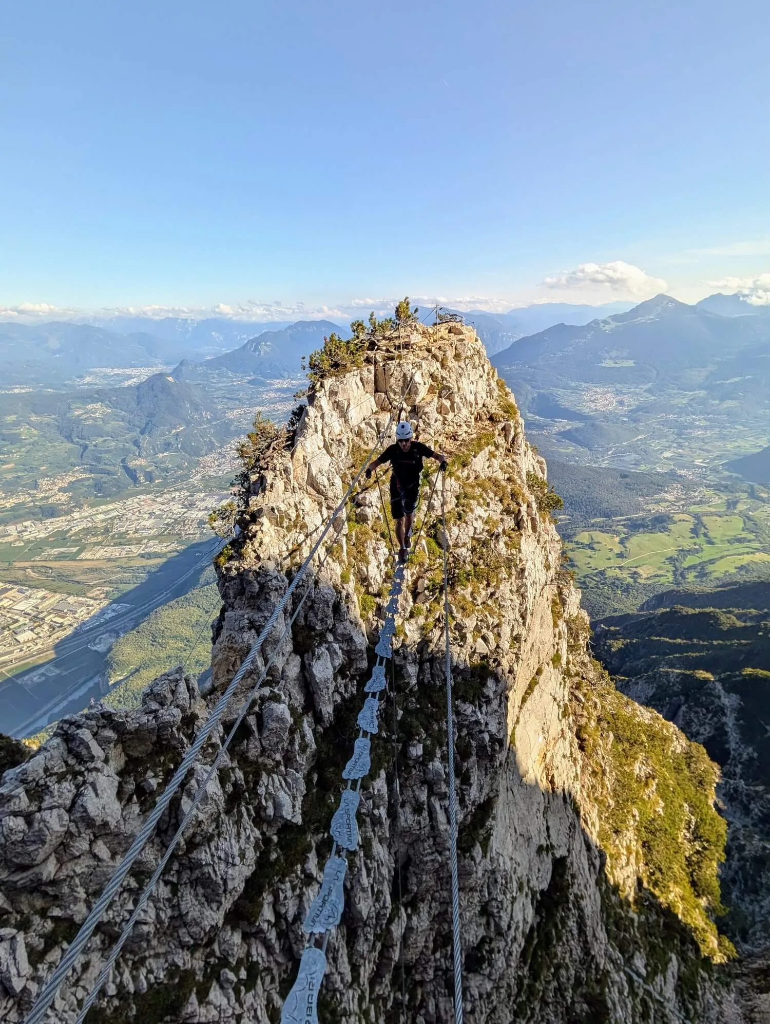 Pendulum on Delle Aquille via ferrata